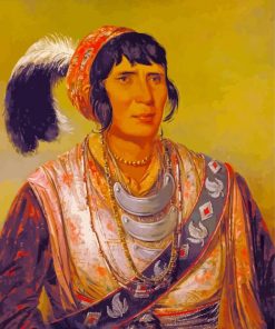 Seminole Woman paint by number