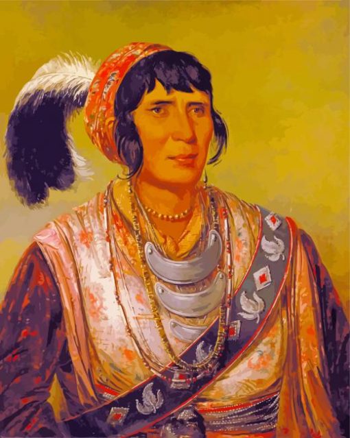 Seminole Woman paint by number