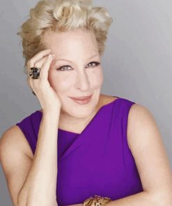 The Actress Bette Midler paint by number