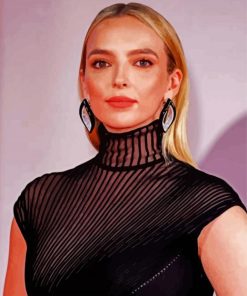 The Beautiful Actress Jodie Comer paint by number