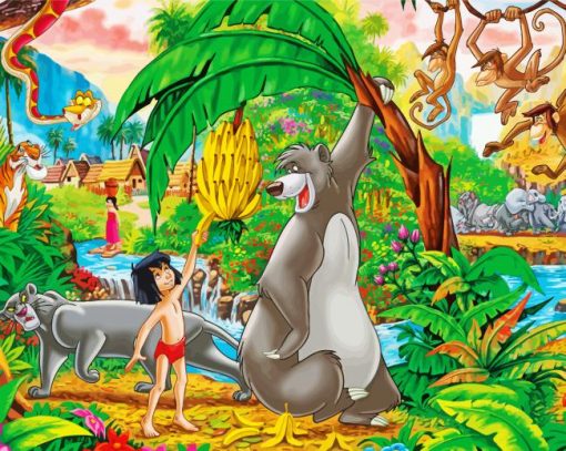 The Jungle Book Cartoon paint by number