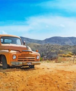 Truck In Desert paint by number