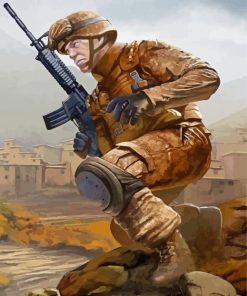 Usmc Afghanistan paint by number