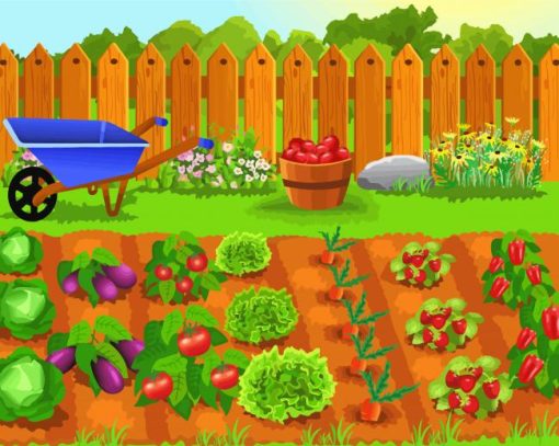 Vegetables Garden paint by number