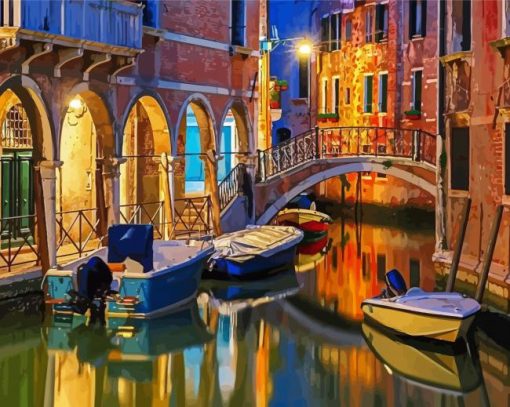 Venice Night Art paint by number