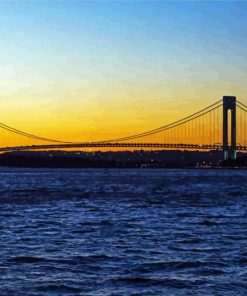 Verrazzano Narrows Bridge New York Paint by number