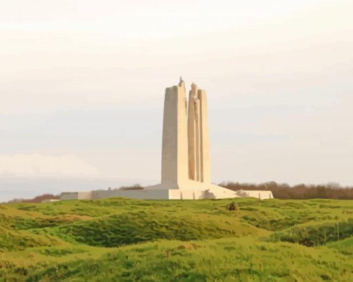 Vimy Ridge Historical Monument paint by number