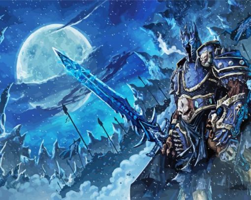 Warcraft The Rise Of Lich King paint by number