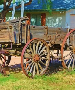 Western Wagon paint by number