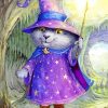 Wizard kitty paint by number