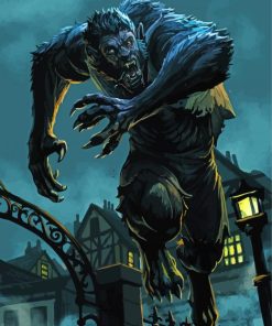 Wolfman Illustration paint by number