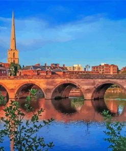 Worcester Bridge paint by number