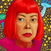 Yayoi Kusama Caricature paint by number