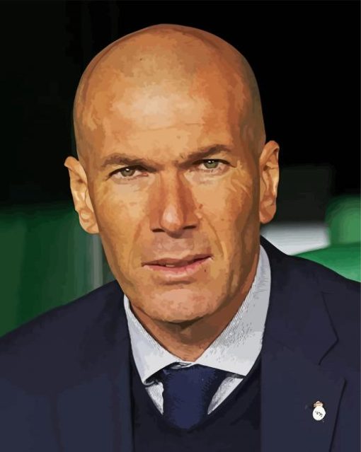 Zinedine Zidane paint by number