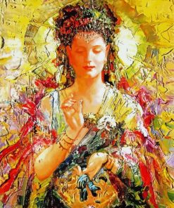 Abstract Quan Yin paint by number