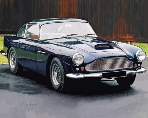 Aesthetic Aston Martin DB4 Car paint by number