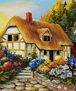 Aesthetic Fairytale House paint by number