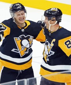 Aesthetic Pittsburgh Penguins paint by number