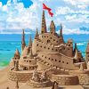 Aesthetic Sand Castle paint by number