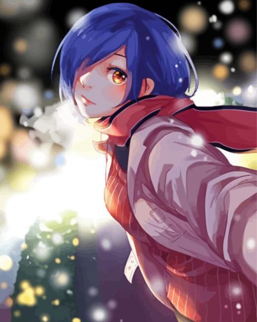 Aesthetic Touka Kirishima paint by number