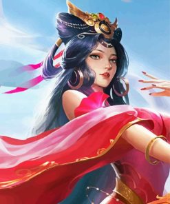 Aesthetic Anime Girl Chinese Dress Art