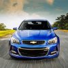 Aesthetic Blue Chevy Ss paint by number