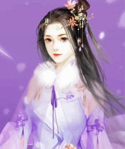 Aesthetic Chinese Girl Art paint by number