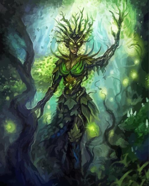 Aesthetic Dryad Nymph paint by number