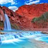 Aesthetic Havasu Falls paint by number