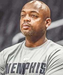 Basketball Coach Nick Van Exel paint by number