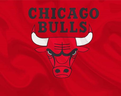 Basketball Logo Bulls paint by number