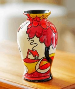 Beautiful Vase By Clarice Cliff paint by number