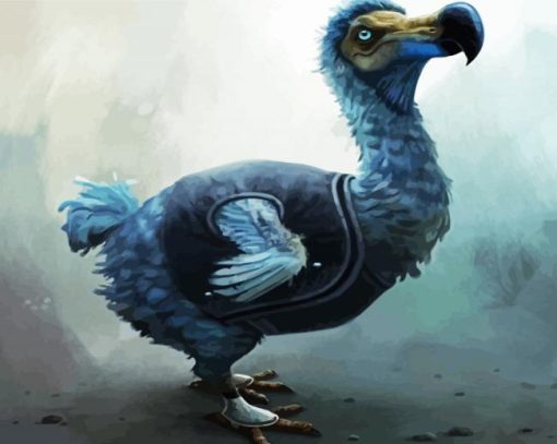 Blue Dodo paint by number