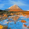 Buachaille Etive Mor Scottish Mountain Landscape paint by number