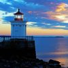 Bug Light Park Portland Maine paint by number