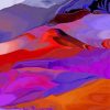 Colorful Abstract Hills paint by number