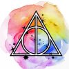 Colorful Deathly Hallows paint by number