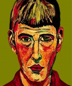 Colorful Face Otto Dix paint by number