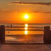 Cromer Beach At Sunset paint by number