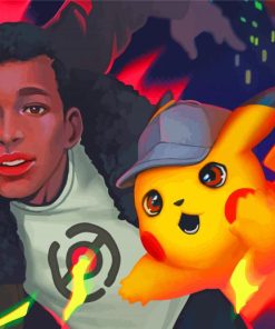 Detective Pikachu Illustration Art paint by number