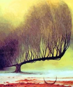 Fantasy Tree By Zdzislaw Beksinski paint by number