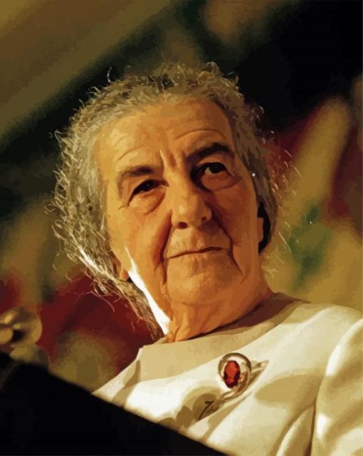 Golda Meir Israel Prime Minister paint by number