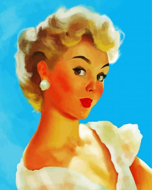 Gorgeous Lady By Gil Elgren paint by number