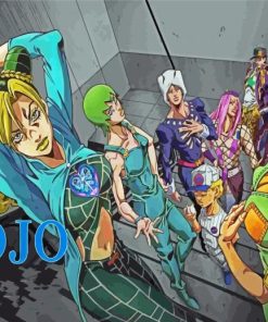 Jojo Stone Ocean Anime Poster paint by number