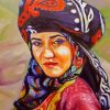 kurdish Woman Art paint by number