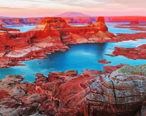 Lake Powell Landscape paint by number