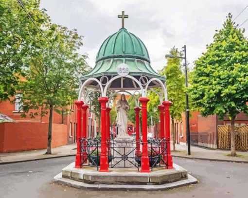 Liberties Statue Dublin paint by number