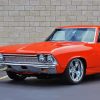 Orange Elcamino Car paint by number