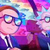 Rick And Morty With Eyeglasses paint by number