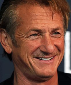 Sean Penn American Actor paint by number